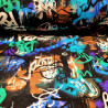 dresówka pętelka z elastanem 260g/m2 grafitti ciemne
