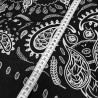 jersey bawelniany panel bandana czarno biały 85x180 cm