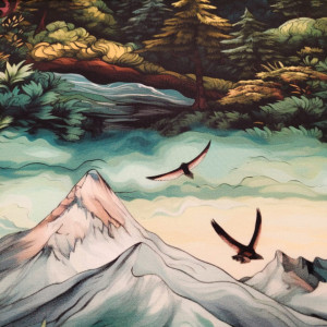 dresówka pętelka z  elastanem -pakiet mini hurtowy 5mb góry / las