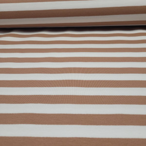 dresówka pętelka z elastanem- pakiet mini hurtowy 5mb pasy mocca mouse