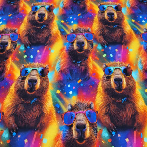 dresówka pętelka z elastanem - pakiet mini hurtowy 5mb kapibara