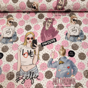 dresówka pętelka z elastanem - pakiet mini hurtowy 5mb pin up