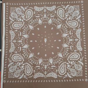 dresówka diagonal panel bandana czarno biały 85x180 cm