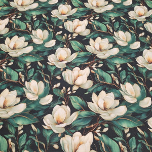 Poliester wodoodporny oxford drukowany magnolie