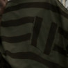 dresówka pętelka pasy czekolada khaki 3na 8cm