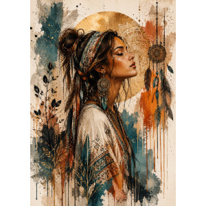 panel wodoodporny boho kobieta