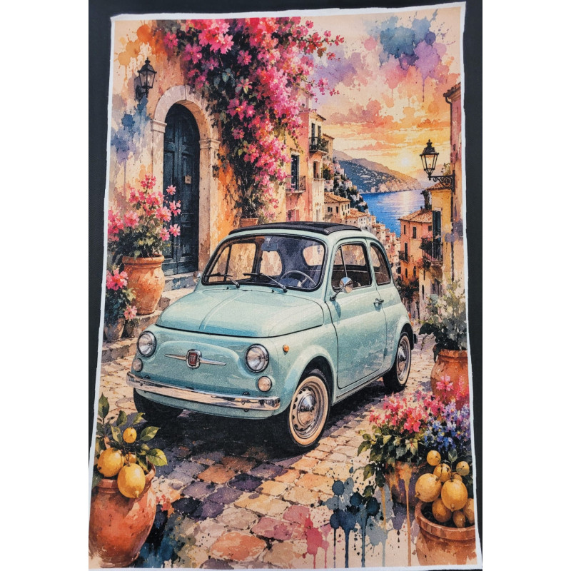 panel dresówka drapana fiat 500 italy
