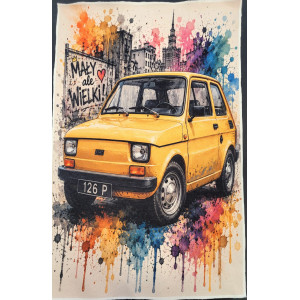 panel dresówka drapana fiat 126 maluch
