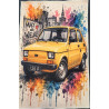 panel dresówka drapana fiat 126 maluch