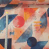 jersey druk geometria pastelowa