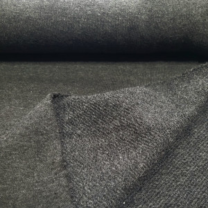 dresówka pętelka diagonal antracyt melanż