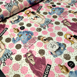 dresówka pętelka z elastanem 260g/m2 pin up