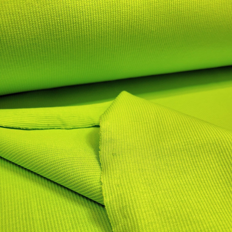 ściągacz bawełniany prążek zielony neaon