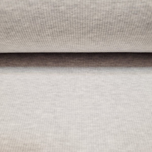 ściągacz bawełniany prążek optic grey melanż