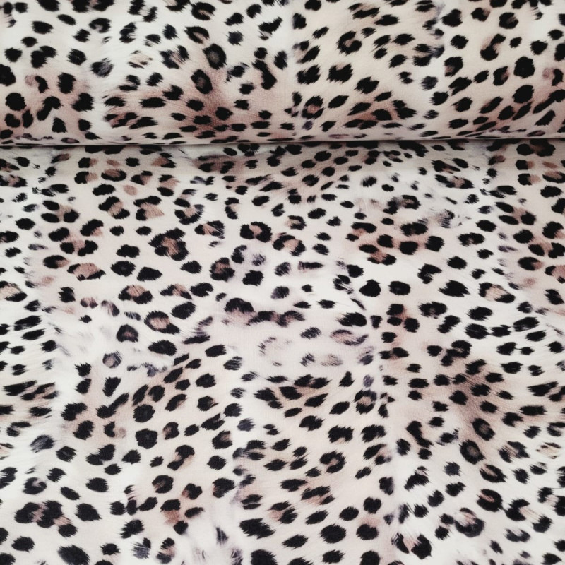dresówka pętelka z elastanem 260g/m2 panterka jasna dresówka pętelka z elastanem 260g/m2 panterka jasna
