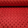 minky plush kropka czerwona red