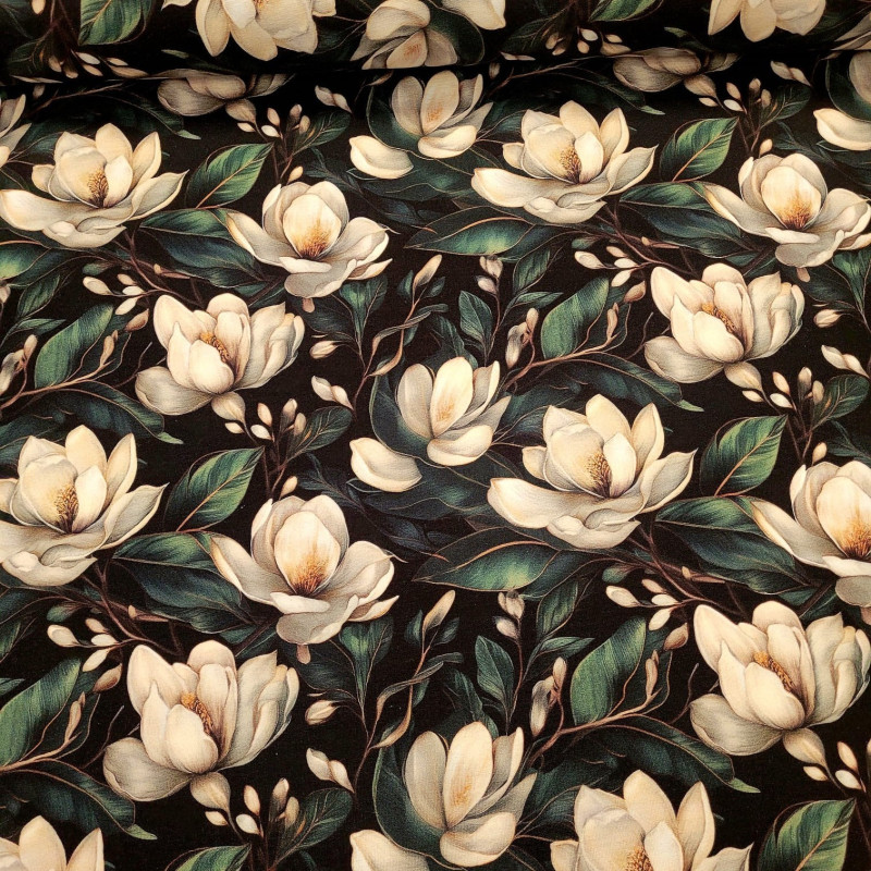 dresówka pętelka z elastanem 260g/m2 magnolie dresówka pętelka z elastanem 260g/m2 magnolie